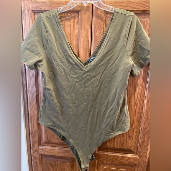 Forever 21 Pants & Jumpsuits Olive Green Bodysuit Poshmark